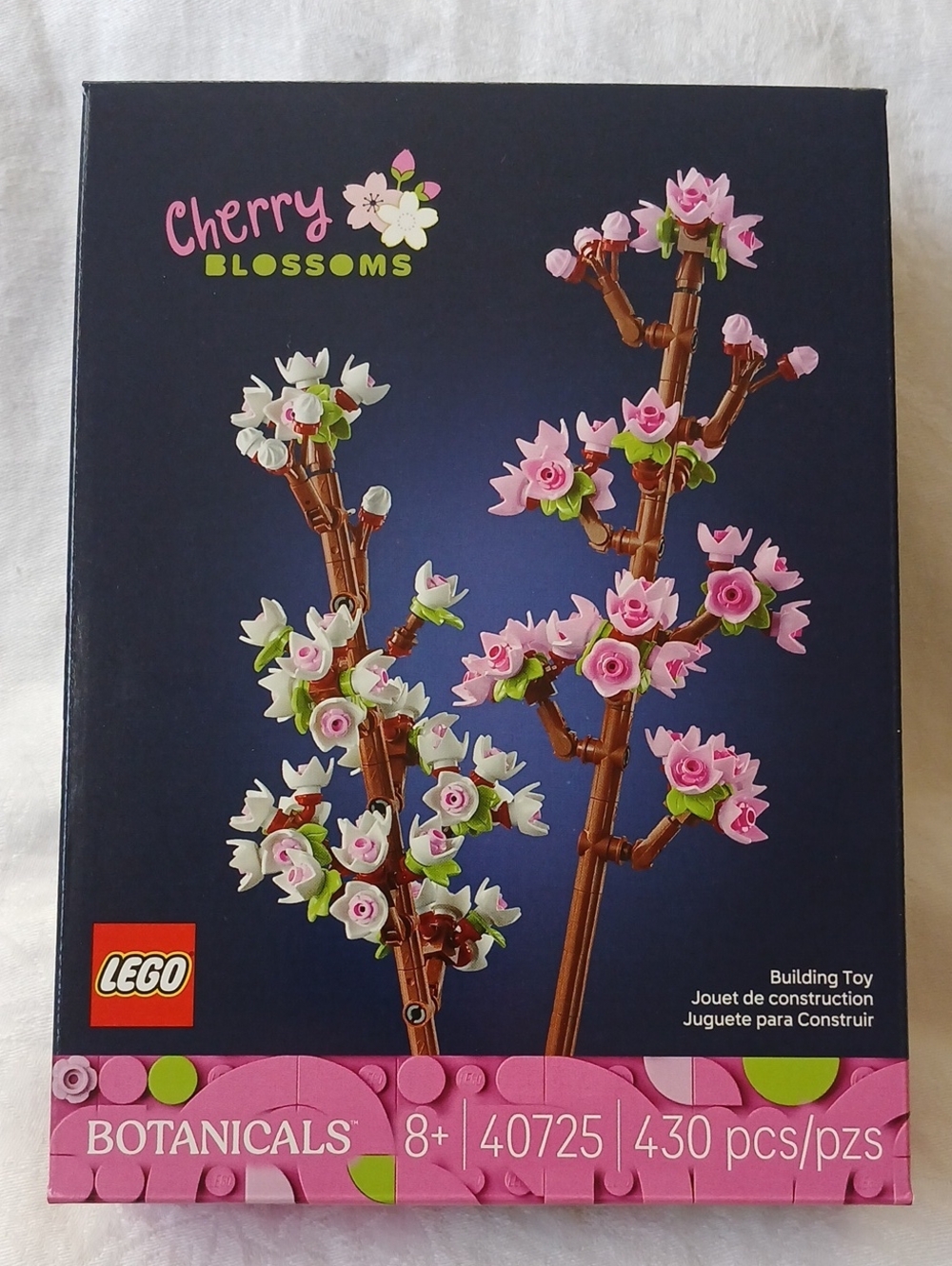 LEGO Botanicals Cherry Blossoms #40725, 430  pcs, Ages 8+, New